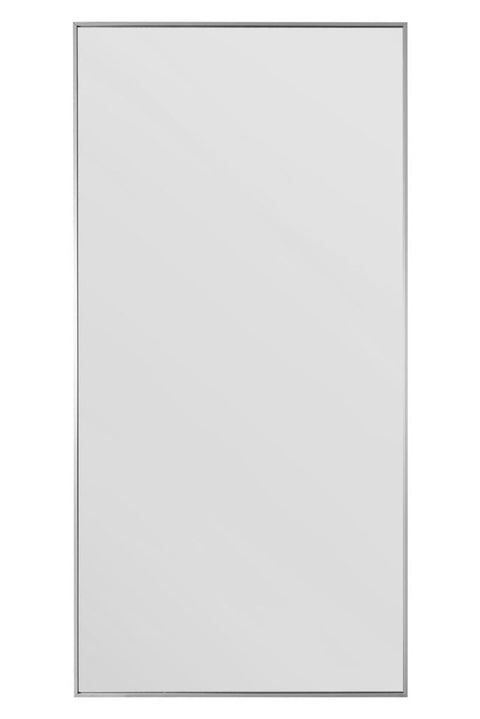 Silver Aluminium Edged Wall Mirror 79" X 39" (200CM X 100CM)