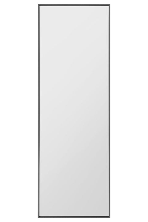 Black Aluminium Edged Cheval Mirror 67" X 23" (170CM X 58CM)