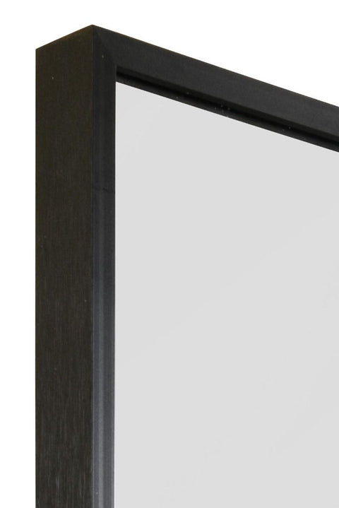 Black Aluminium Edged Wall Mirror 4ft11 X 2ft (150CM X 60CM)