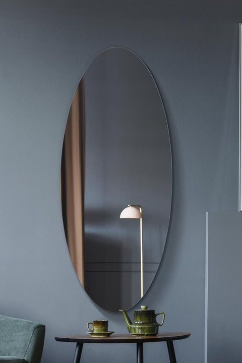 Frameless Oval Wall Mirror 47" X 20" (120x50CM)