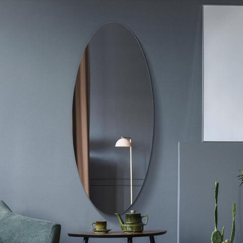 Frameless Oval Wall Mirror 47" X 20" (120x50CM)