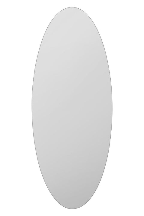 Frameless Oval Wall Mirror 71" X 28" (180x70CM)